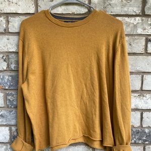 Time and Tru Yellow Cropped Men’s Sweater